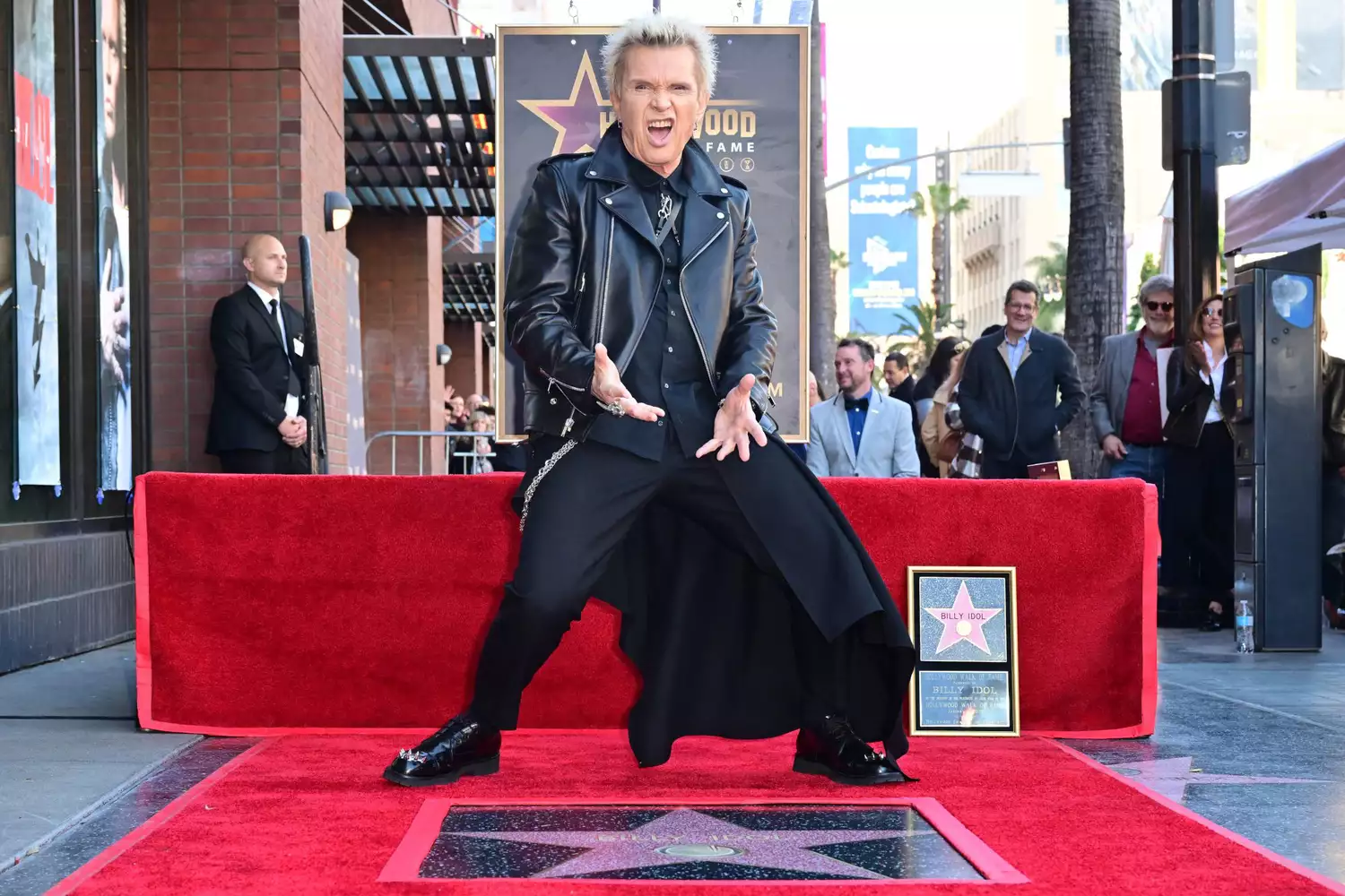 Billy Idol Honored with a Star on the Hollywood Walk of Fame: ‘It’s Just Incredible’